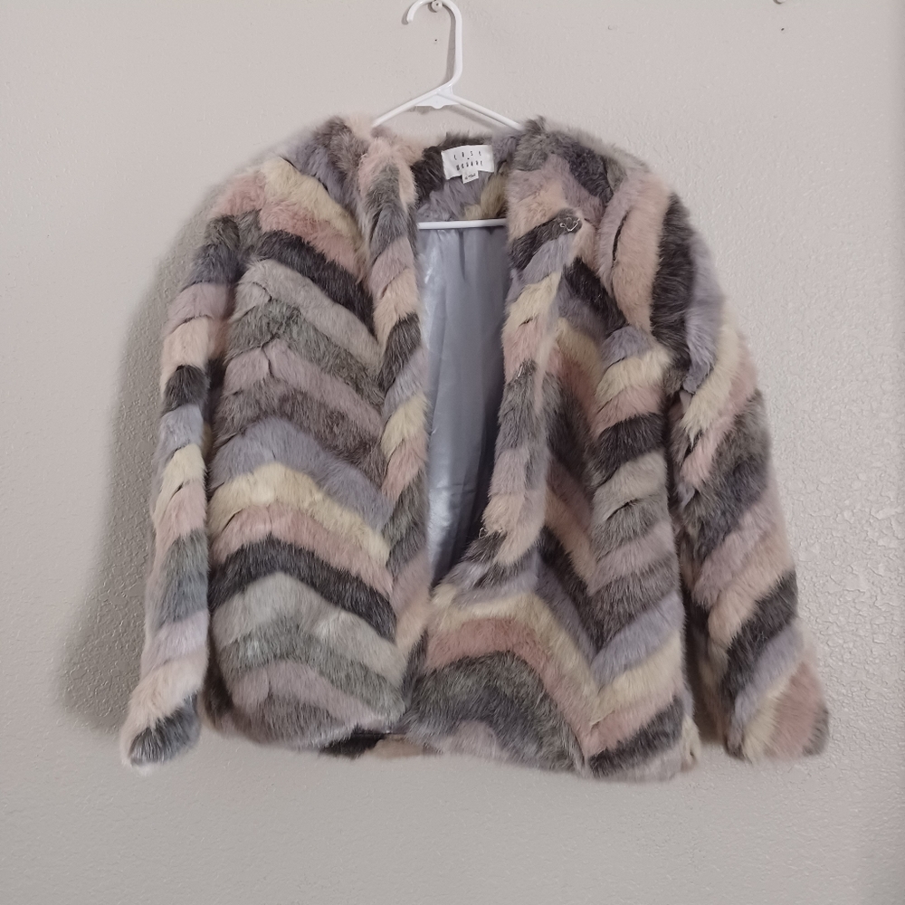 Lost + Wander faux fur jacket